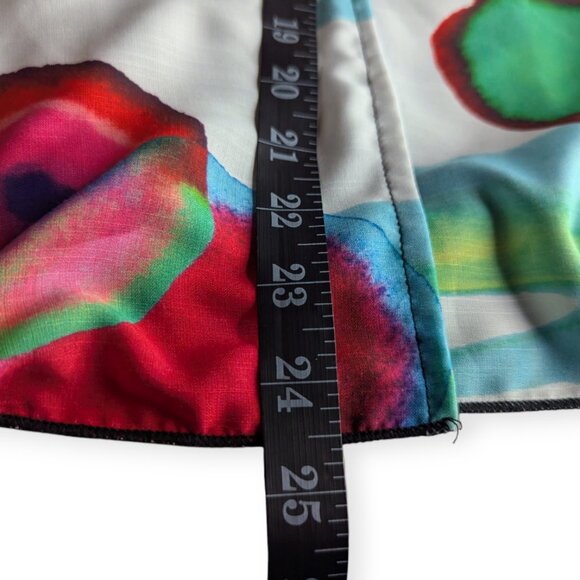 Dana White Coats Vibrant Abstract Button-Up Long Sleeve Blouse Size Large - Picture 13 of 13